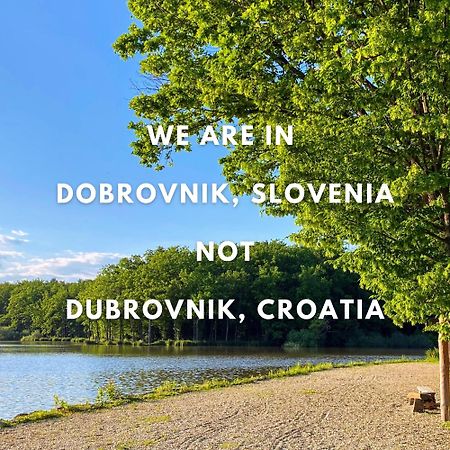 Apartamento Hisa Pri Jezeru Dobrovnik Exterior foto